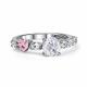 Серебряное кольцо АЛЬКОР с фианитом и горным хрусталём