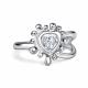 Серебряное кольцо АЛЬКОР с фианитом