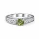 Серебряное кольцо АЛЬКОР с фианитом и муассанитом