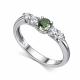Серебряное кольцо АЛЬКОР с фианитом и муассанитом