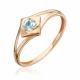 Золотое кольцо Platina с топазом
