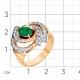 Золотое кольцо Мастер Бриллиант с бриллиантом и изумрудом