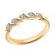 Золотое кольцо ТД Эстет с фианитом