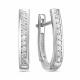 Серьги из белого золота ERA Jewellery с бриллиантом