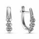 Серьги из белого золота ERA Jewellery с бриллиантом