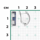Серьги из белого золота Platina с бриллиантом и сапфиром