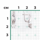 Серьги из белого золота Platina с бриллиантом