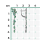 Серьги из белого золота Platina с бриллиантом и изумрудом
