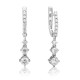 Серьги из белого золота Platina с бриллиантом