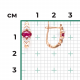 Золотые серьги Platina с бриллиантом и рубином