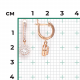 Золотые серьги Platina с бриллиантом