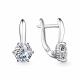Серебряные серьги АЛЬКОР с Swarovski