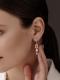 Серебряные серьги АЛЬКОР с топазом и фианитом