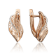 Золотые серьги Platina