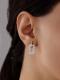 Серебряные серьги АЛЬКОР с фианитом