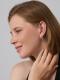 Серебряные серьги АЛЬКОР с фианитом и цитрином