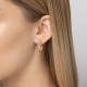 Серьги из комбинированного золота Platina