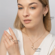 Золотые серьги Platina с фианитом