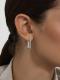Серебряные серьги АЛЬКОР с бриллиантом