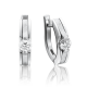Серьги из белого золота Platina с бриллиантом