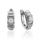 Серьги из белого золота Platina с бриллиантом