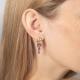 Золотые серьги Platina с аметистом