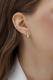 Серебряные серьги АЛЬКОР с бриллиантом