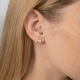 Золотые серьги Platina с фианитом