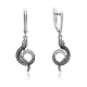 Серебряные серьги Platina