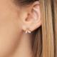Золотые серьги Platina с топазом и цитрином