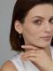 Серебряные серьги АЛЬКОР с бриллиантом и цитрином