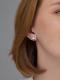 Серебряные серьги АЛЬКОР с фианитом