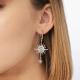Серебряные серьги Platina с топазом