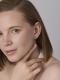 Серебряные серьги АЛЬКОР с фианитом