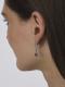 Серебряные серьги АЛЬКОР с фианитом и аметистом