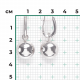 Серебряные серьги Platina
