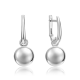Серебряные серьги Platina