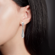 Серебряные серьги Platina
