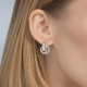 Серьги из белого золота Platina с фианитом