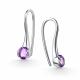 Серебряные серьги АЛЬКОР с аметистом