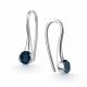 Серебряные серьги АЛЬКОР с Лондон топазом
