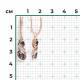 Серьги из комбинированного золота Platina с бриллиантом и сапфиром