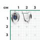 Серьги из белого золота Platina с бриллиантом и сапфиром