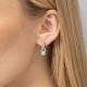 Серьги из белого золота Platina с бриллиантом