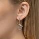 Золотые серьги Символ года Дракон Platina
