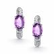 Серебряные серьги АЛЬКОР с аметистом