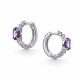 Серебряные серьги АЛЬКОР с аметистом