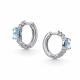 Серебряные серьги АЛЬКОР с топазом