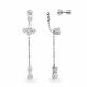 Серебряные серьги АЛЬКОР с фианитом