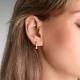 Золотые серьги Platina с фианитом
